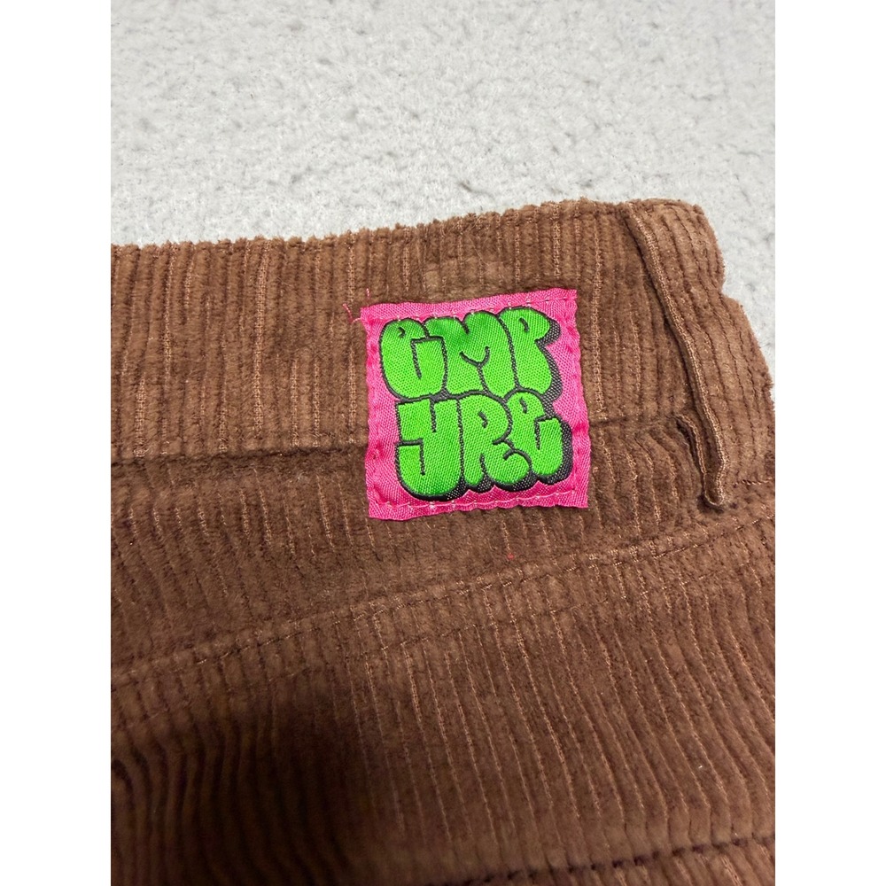 Empyre Corduroy Pants Womens 4 Brown Skate Y2K High Waisted Straight Leg - Picture 3 of 12